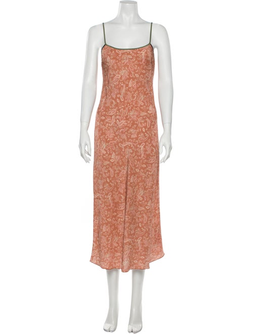 Réalisation Par Silk Long Dress w/ Tags Orange