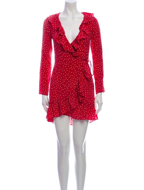 Réalisation Par Silk Mini Dress Red