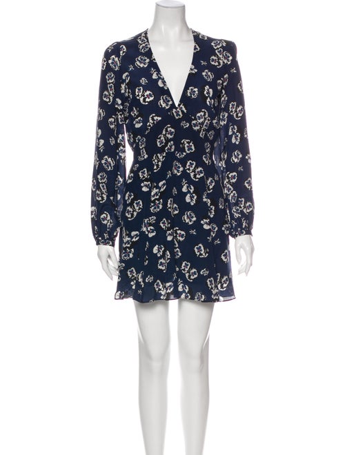 Réalisation Par Silk Mini Dress Blue
