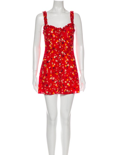 Réalisation Par Silk Mini Dress Red