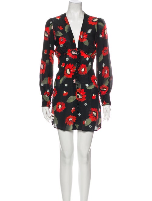 Réalisation Par Silk Mini Dress Black