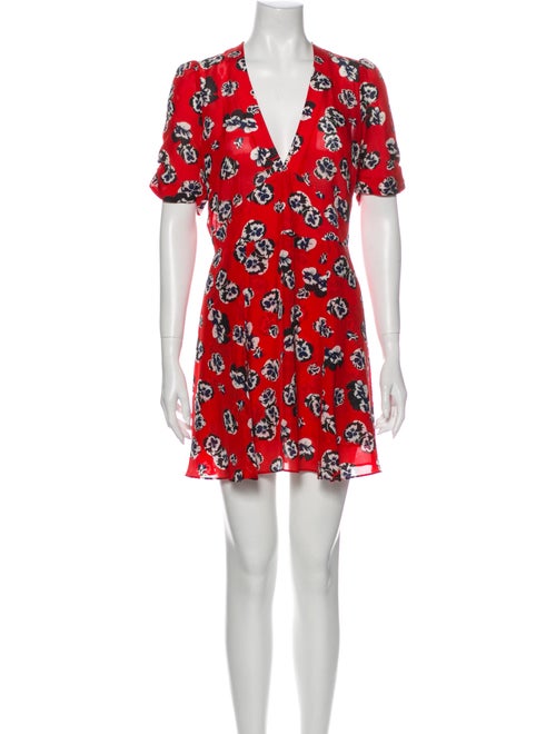 Réalisation Par Silk Mini Dress Red