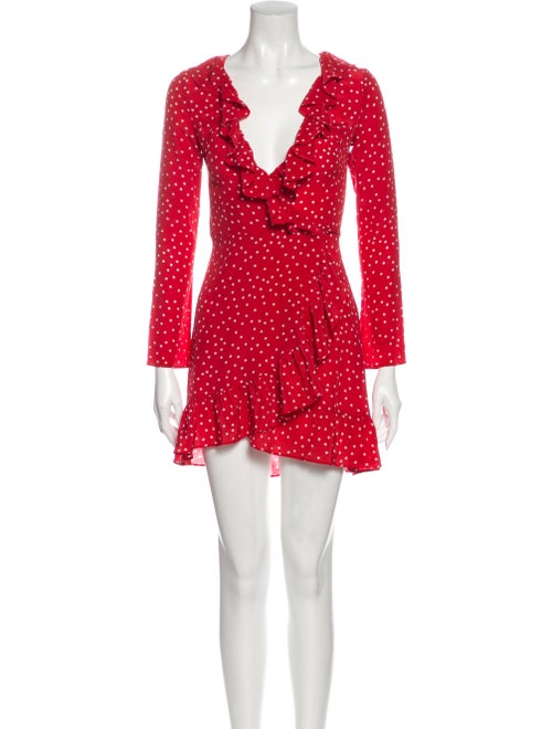 Réalisation Par Silk Mini Dress Red