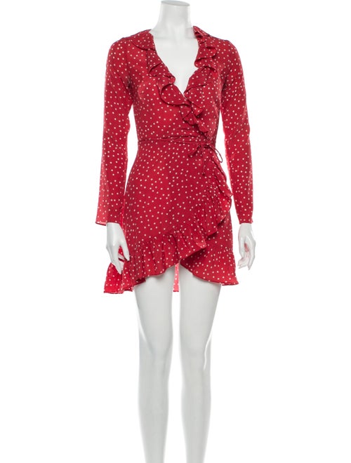Réalisation Par Silk Mini Dress Red