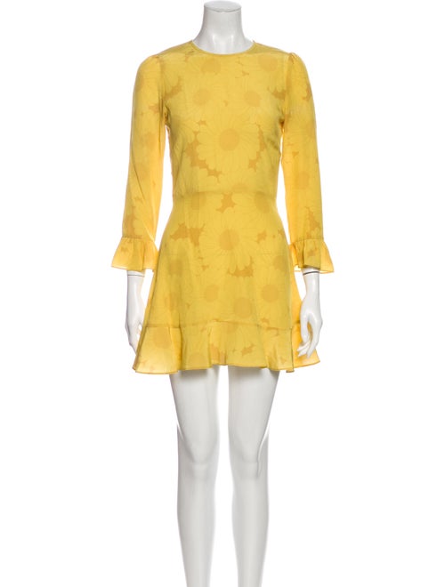 Réalisation Par Silk Mini Dress Yellow