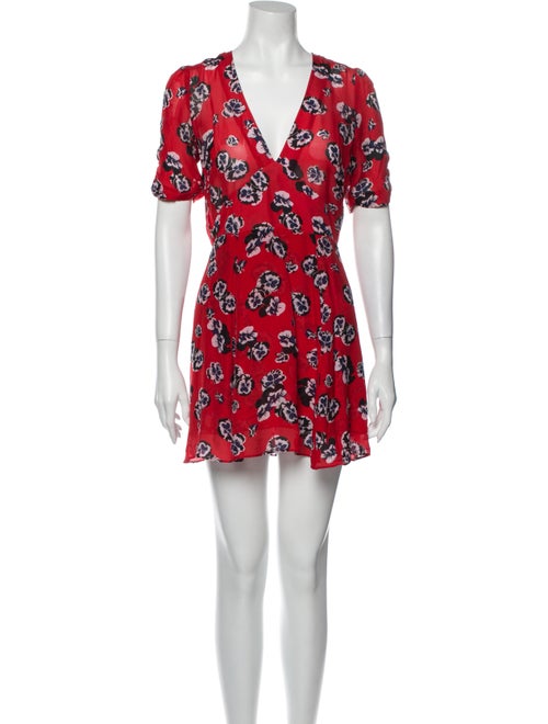 Réalisation Par Silk Mini Dress Red