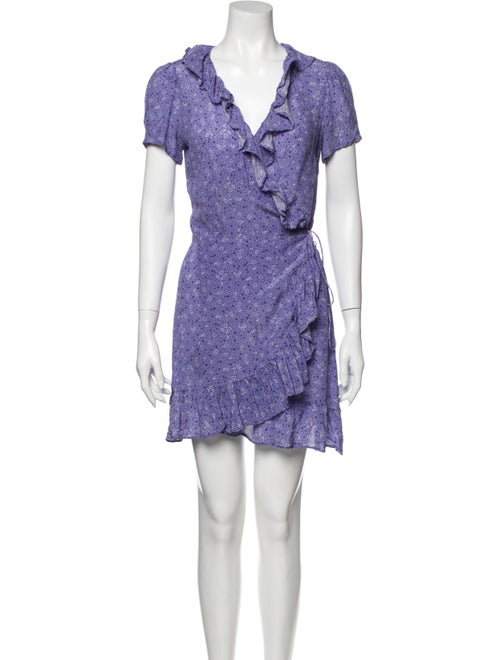 Réalisation Par Silk Mini Dress Purple