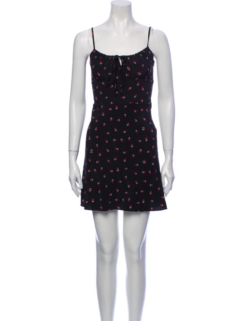 Réalisation Par Silk Mini Dress Black