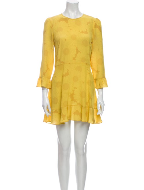 Réalisation Par Silk Mini Dress Yellow