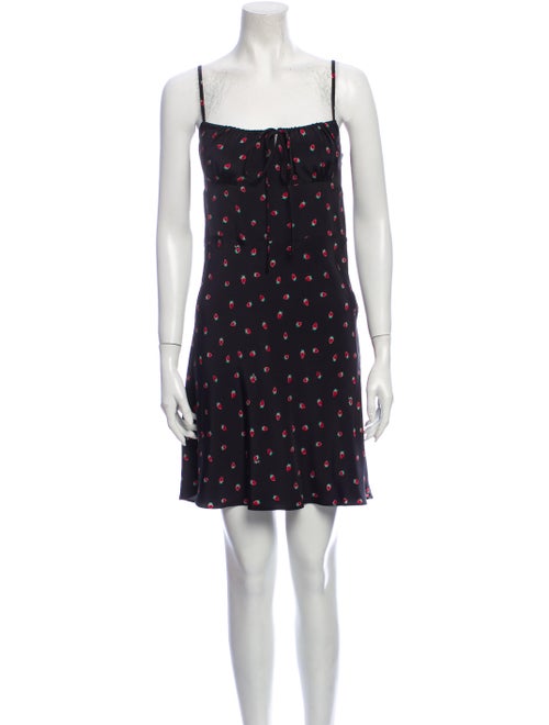 Réalisation Par Silk Mini Dress Black