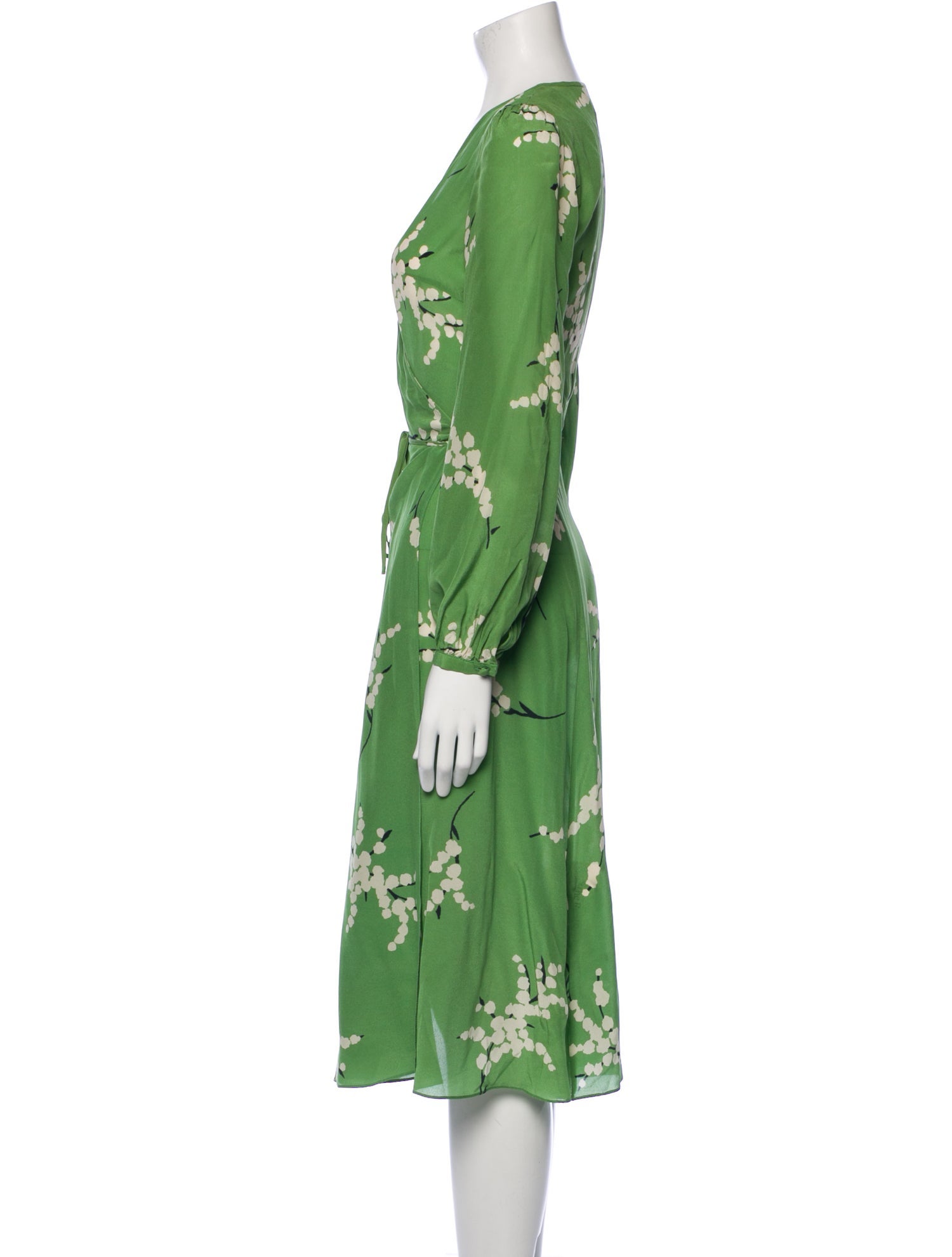 Ralisation Par Silk Midi Length Dress - Green Dresses, Clothing -  WREAL32290 | The RealReal
