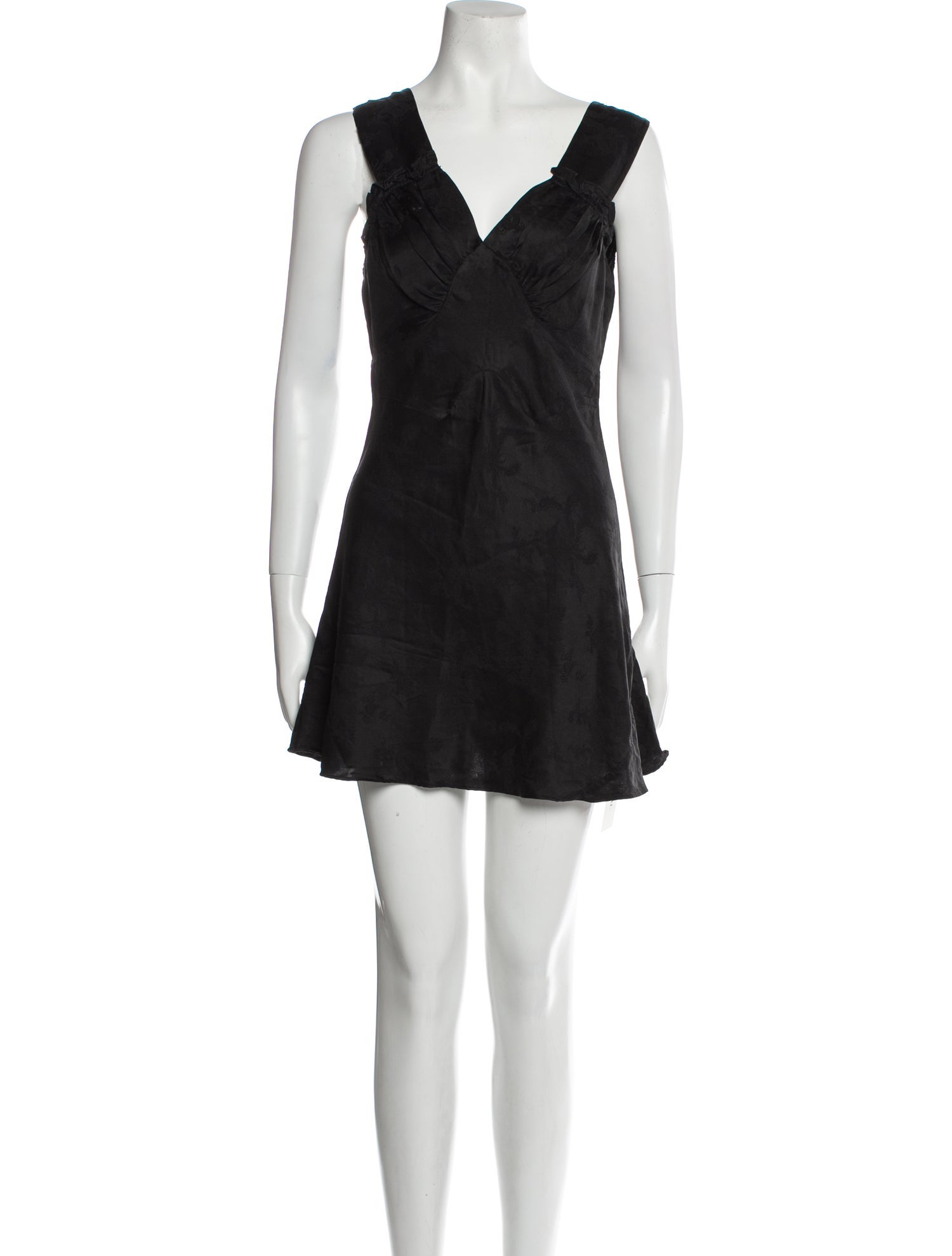 Réalisation Par Silk Mini Dress - Black Dresses, Clothing