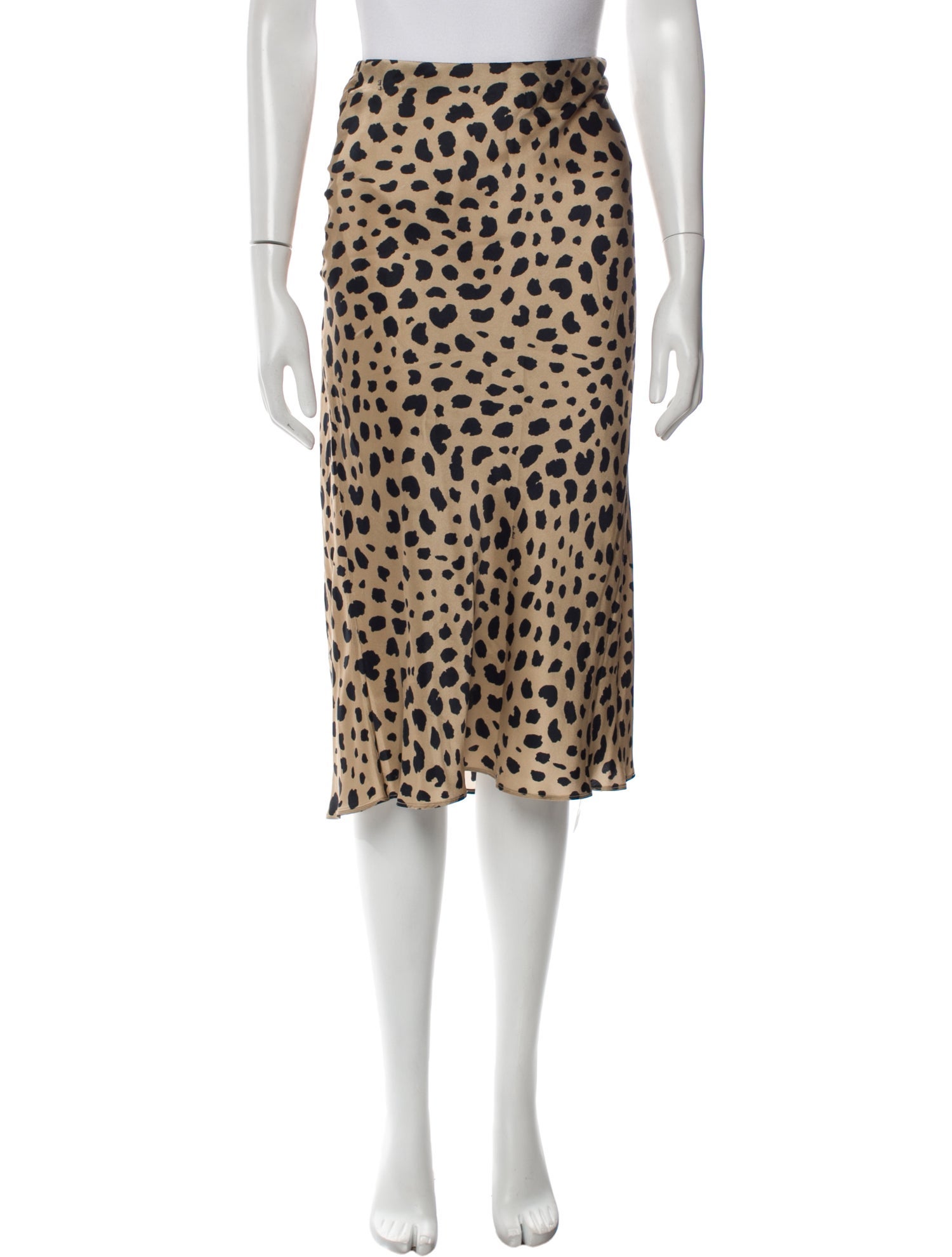 Réalisation Par Silk Knee-Length Skirt