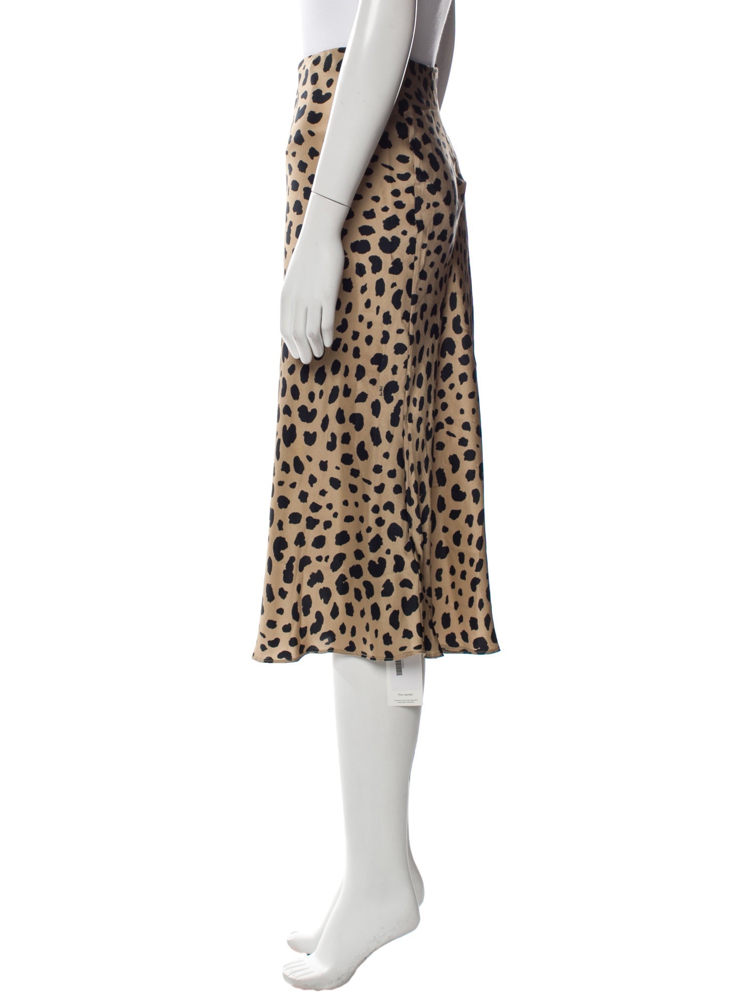 Réalisation Par Silk Knee-Length Skirt