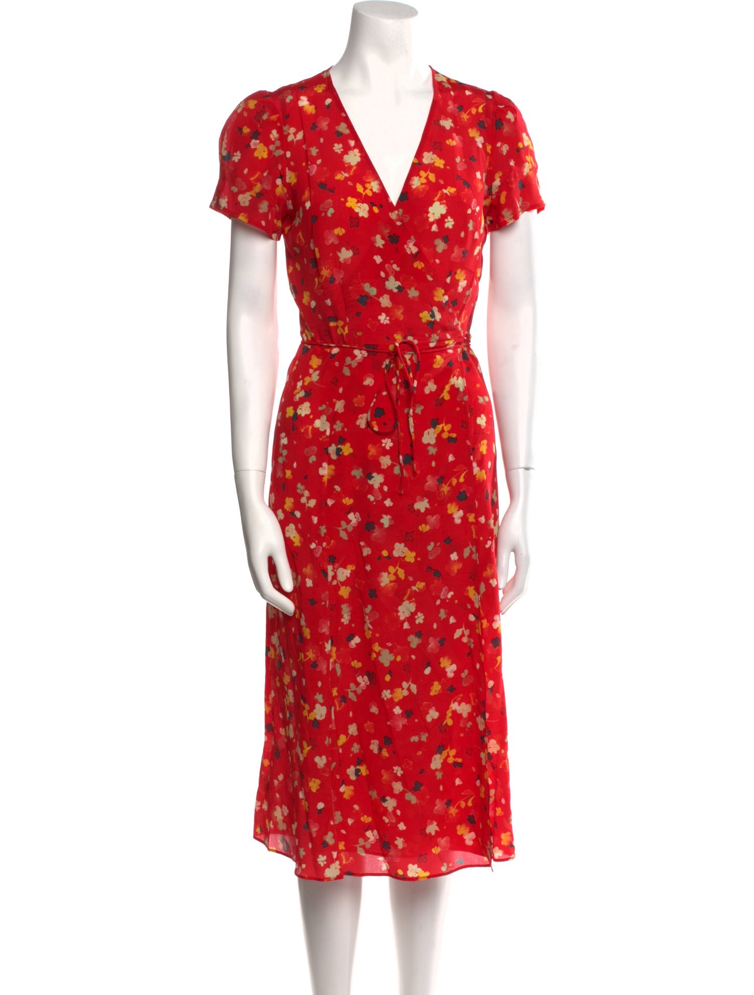 Réalisation Par Silk Floral Print Robe