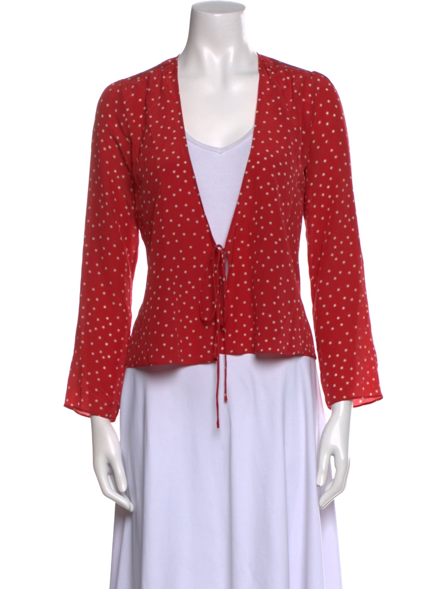 Réalisation Par Silk Printed Crop Top