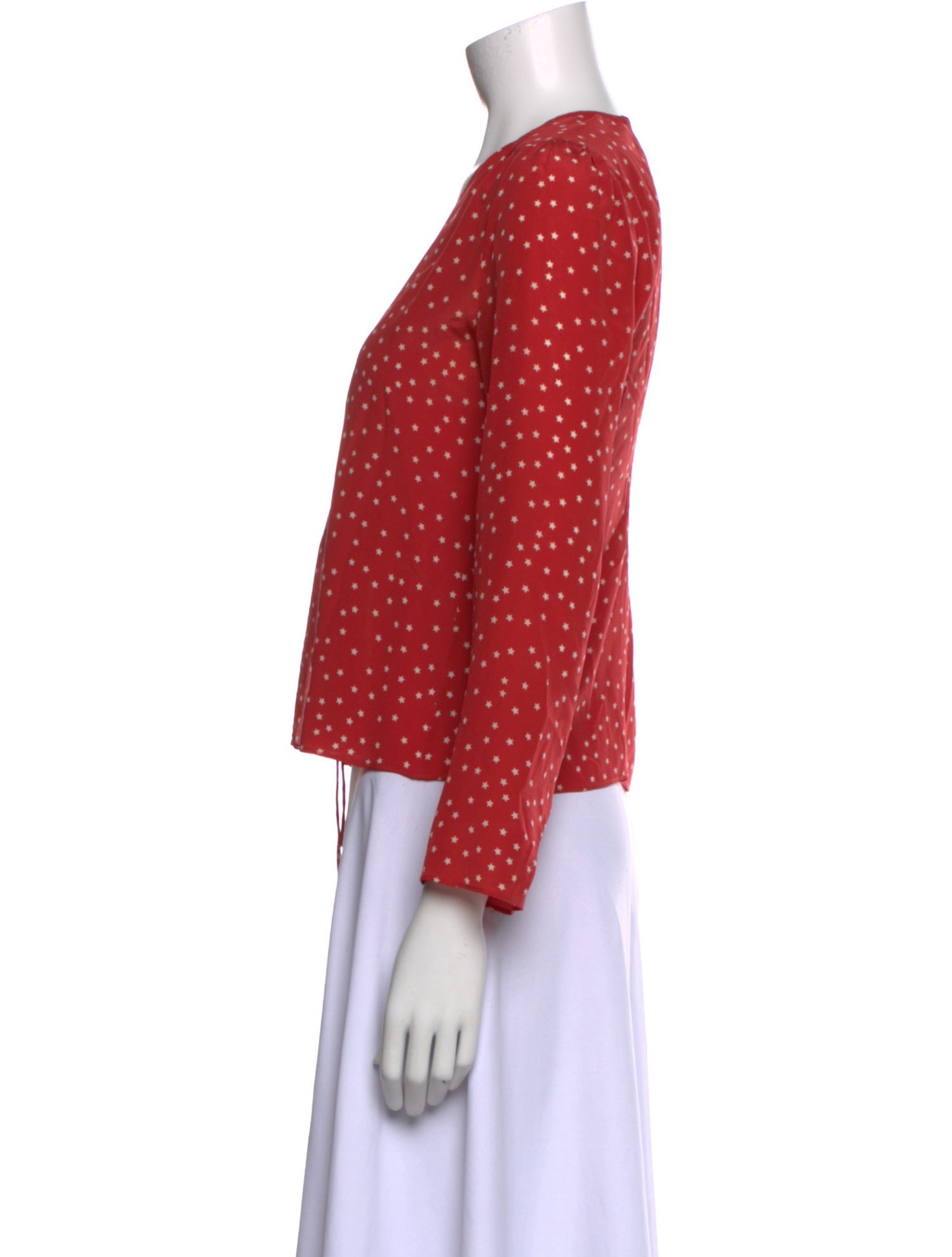 Réalisation Par Silk Printed Crop Top