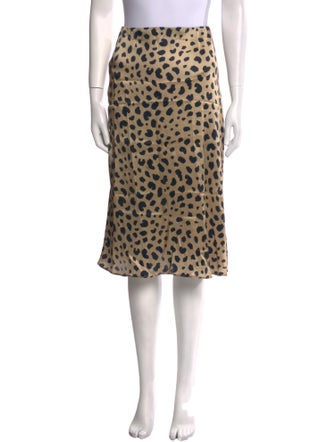 Réalisation Par Silk Knee-Length Skirt