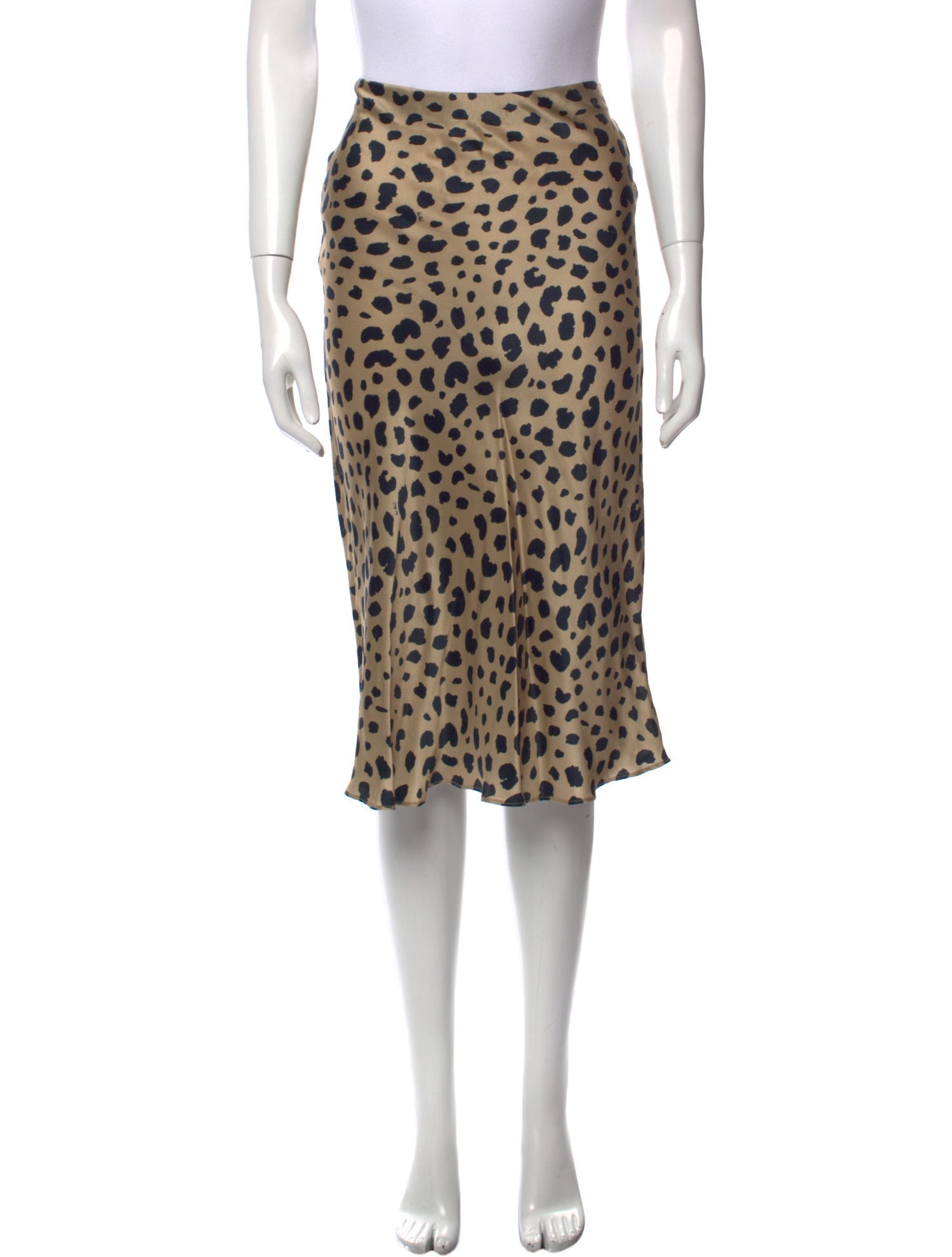 Réalisation Par Silk Knee-Length Skirt