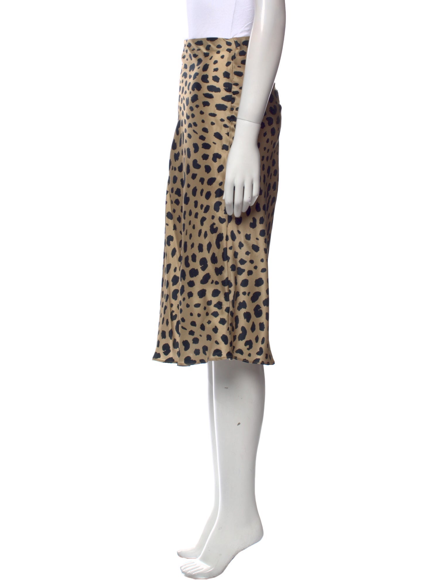 Réalisation Par Silk Knee-Length Skirt