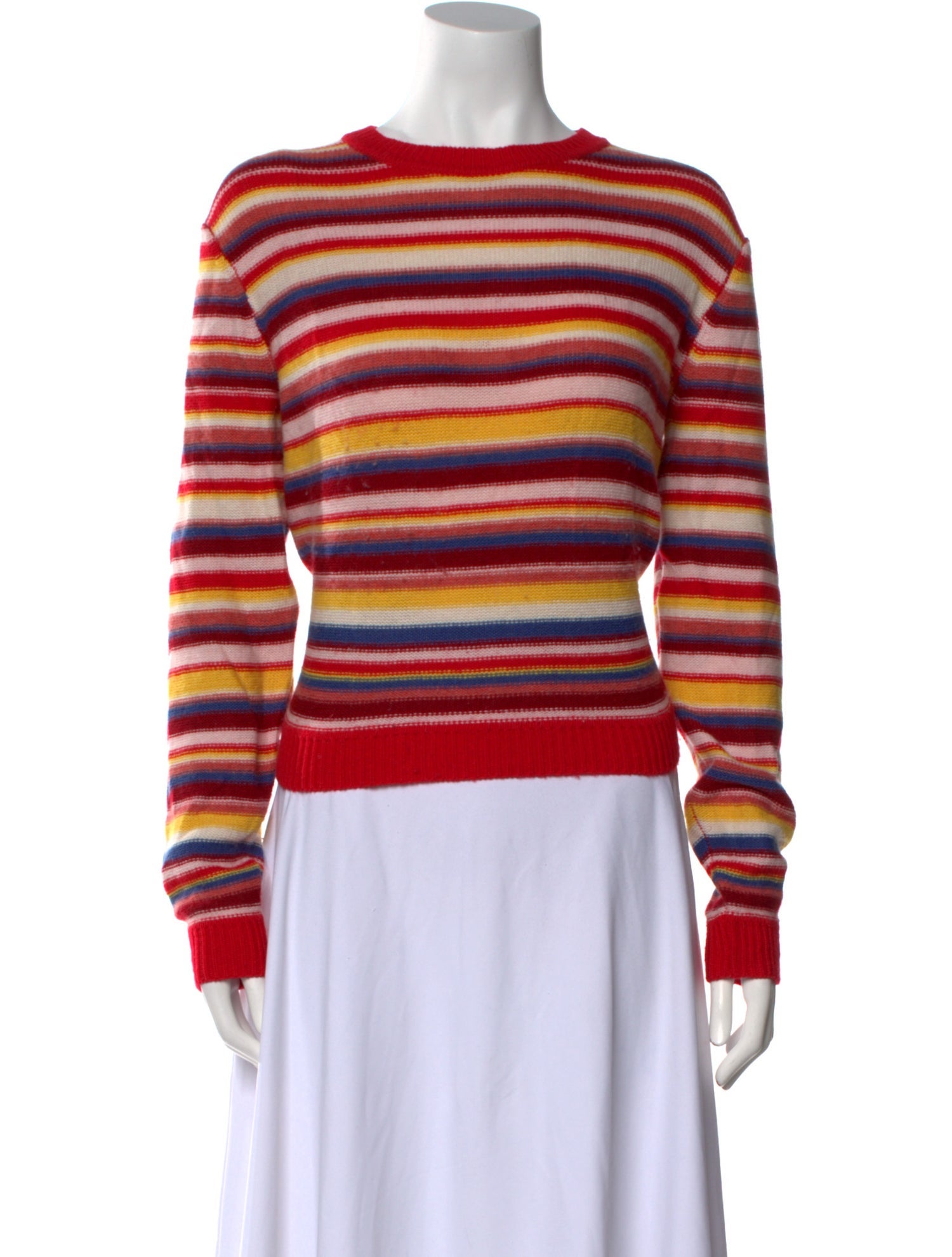 Réalisation Par Merino Wool Striped Sweater