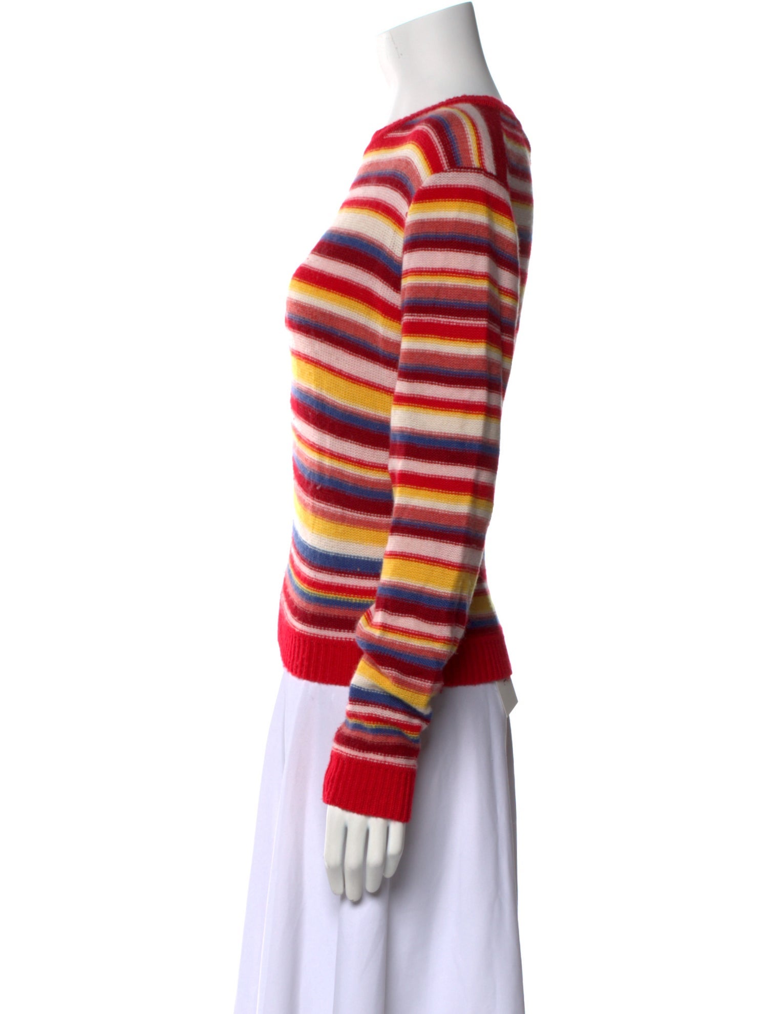 Réalisation Par Merino Wool Striped Sweater