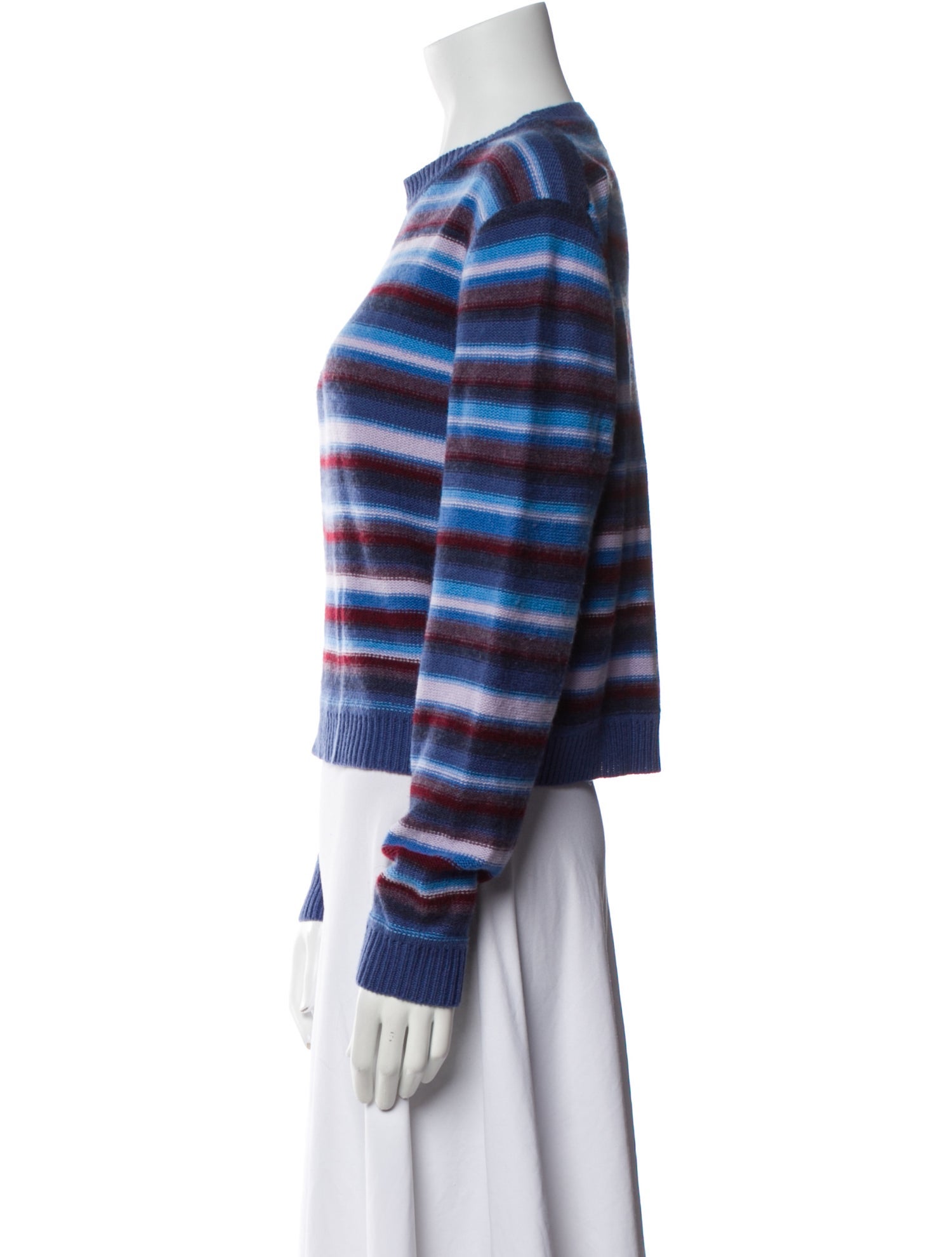 Réalisation Par Merino Wool Striped Sweater