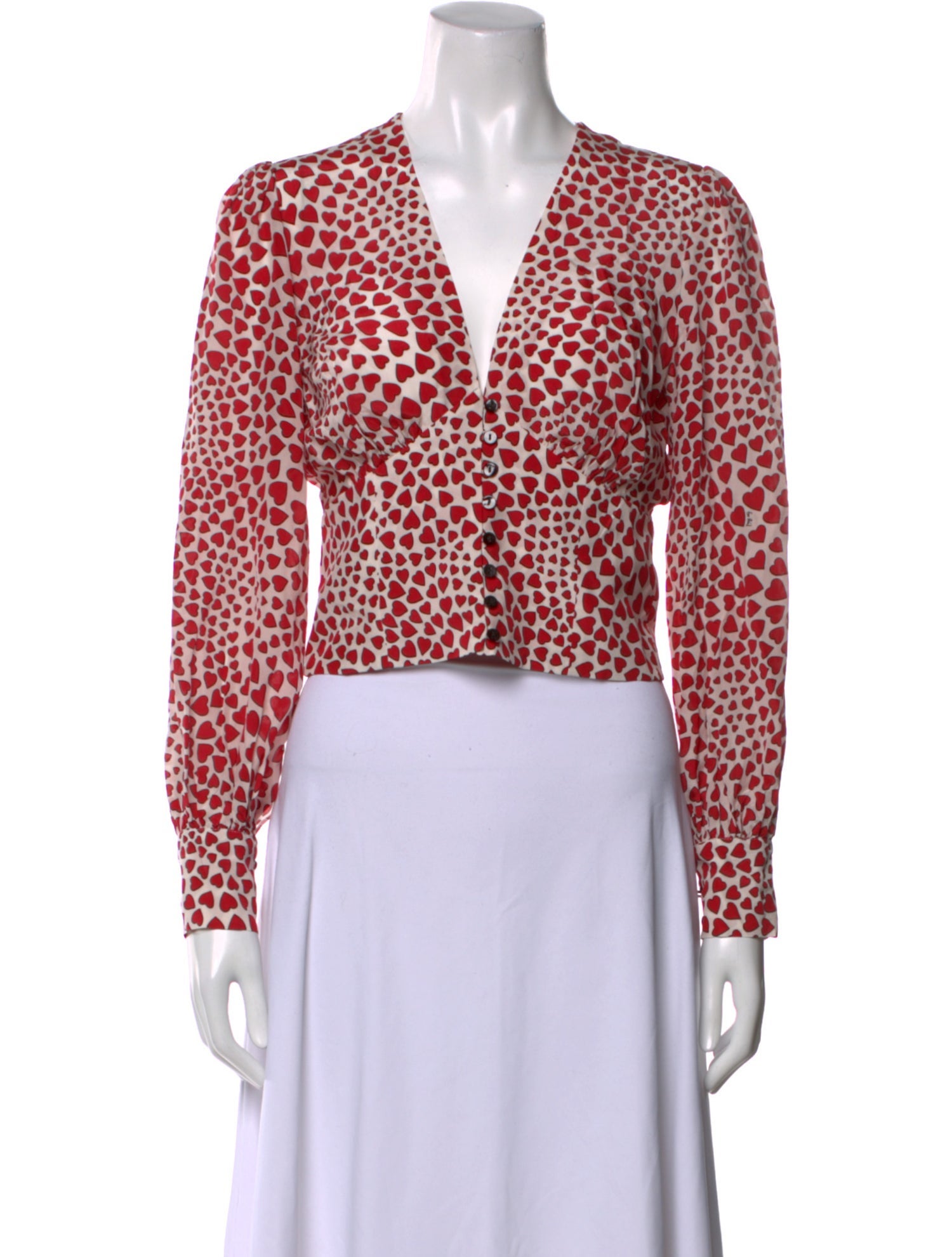 Réalisation Par Silk Floral Print Crop Top