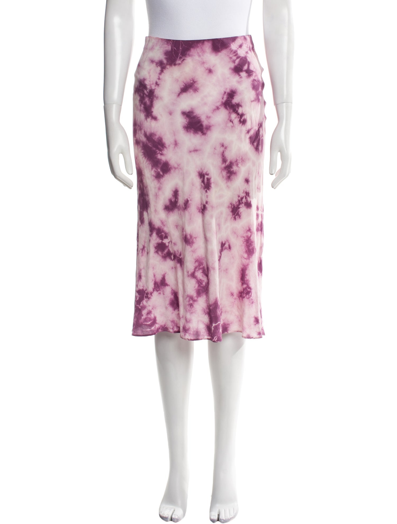 Réalisation Par Silk Knee-Length Skirt