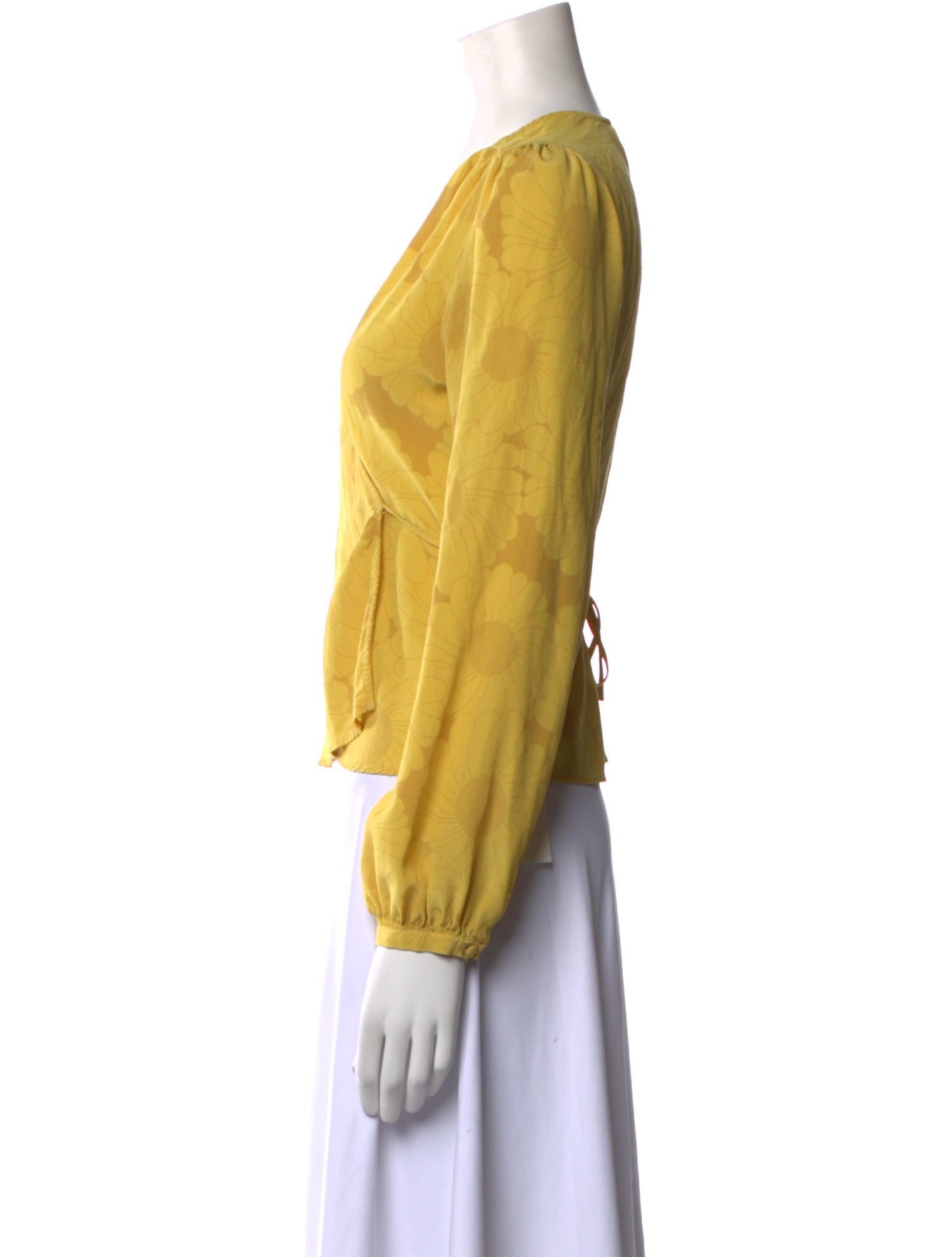 Réalisation Par Silk V-Neck Blouse