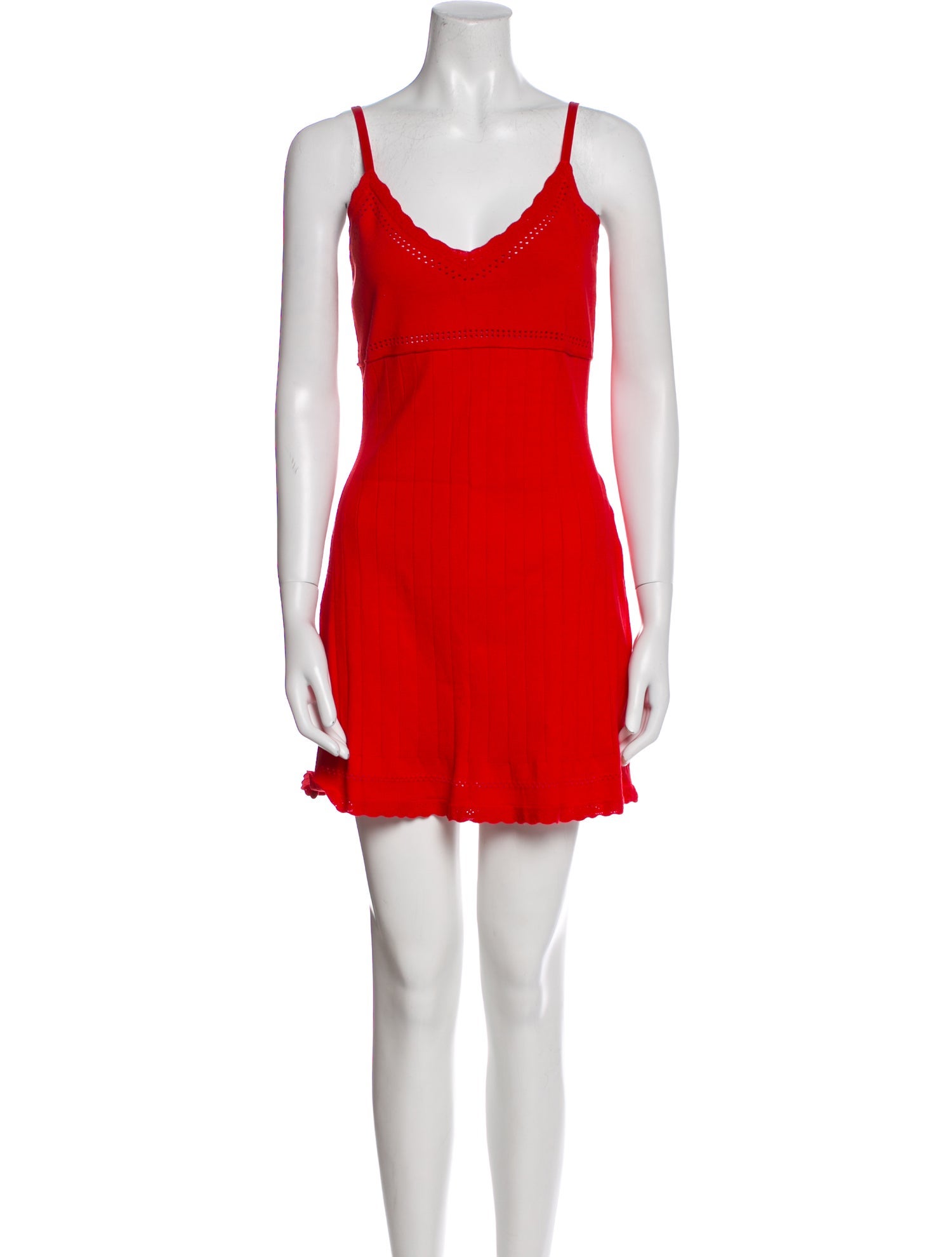 Réalisation Par Square Neckline Mini Dress