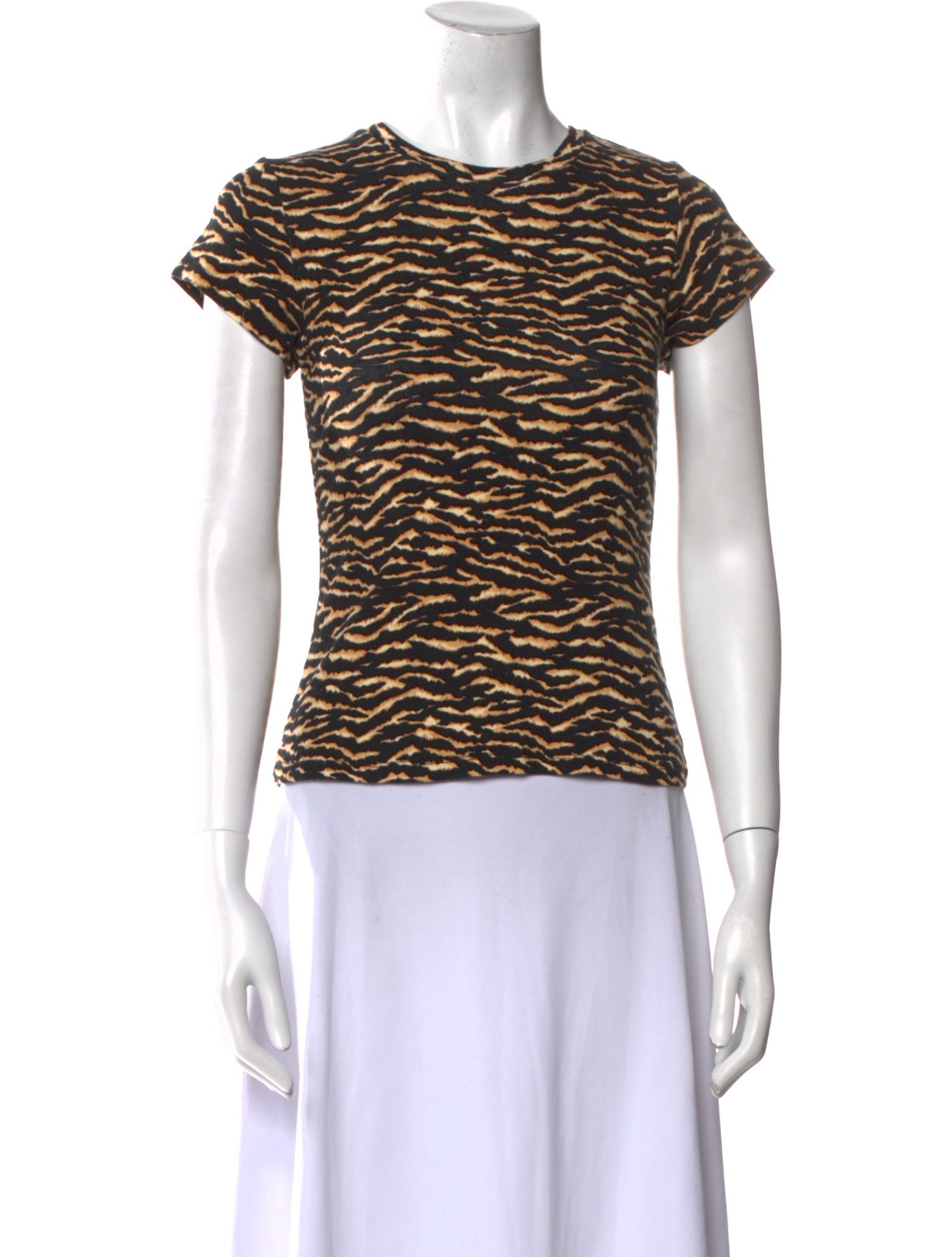 Réalisation Par Animal Print Crew Neck T-Shirt