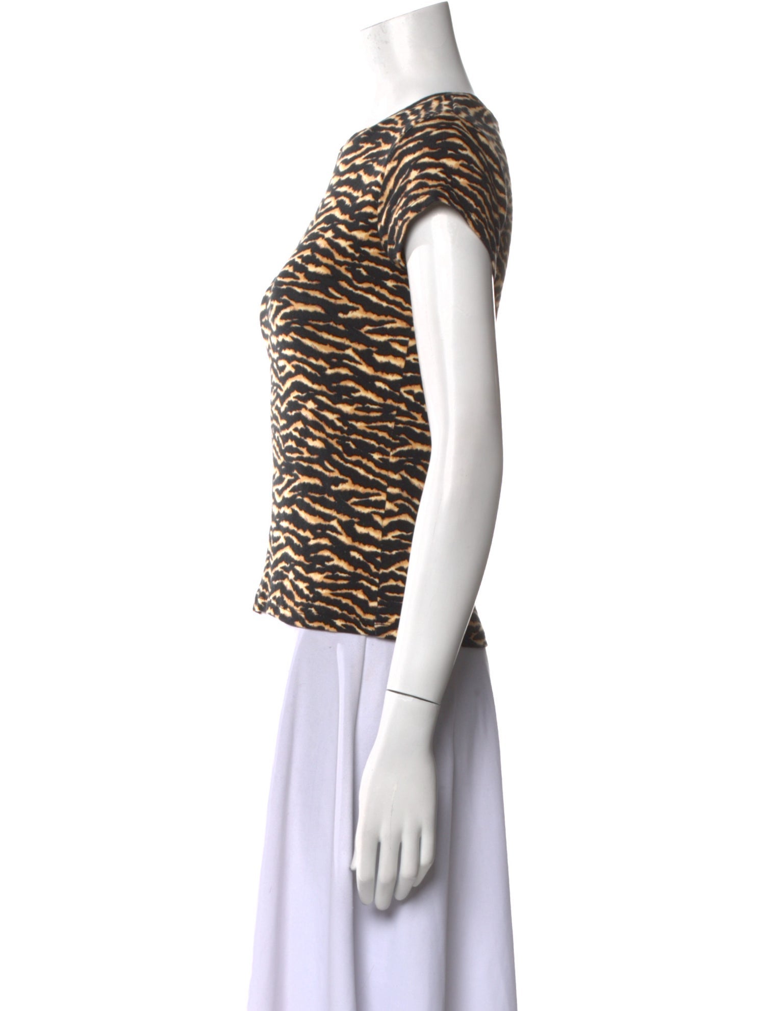 Réalisation Par Animal Print Crew Neck T-Shirt