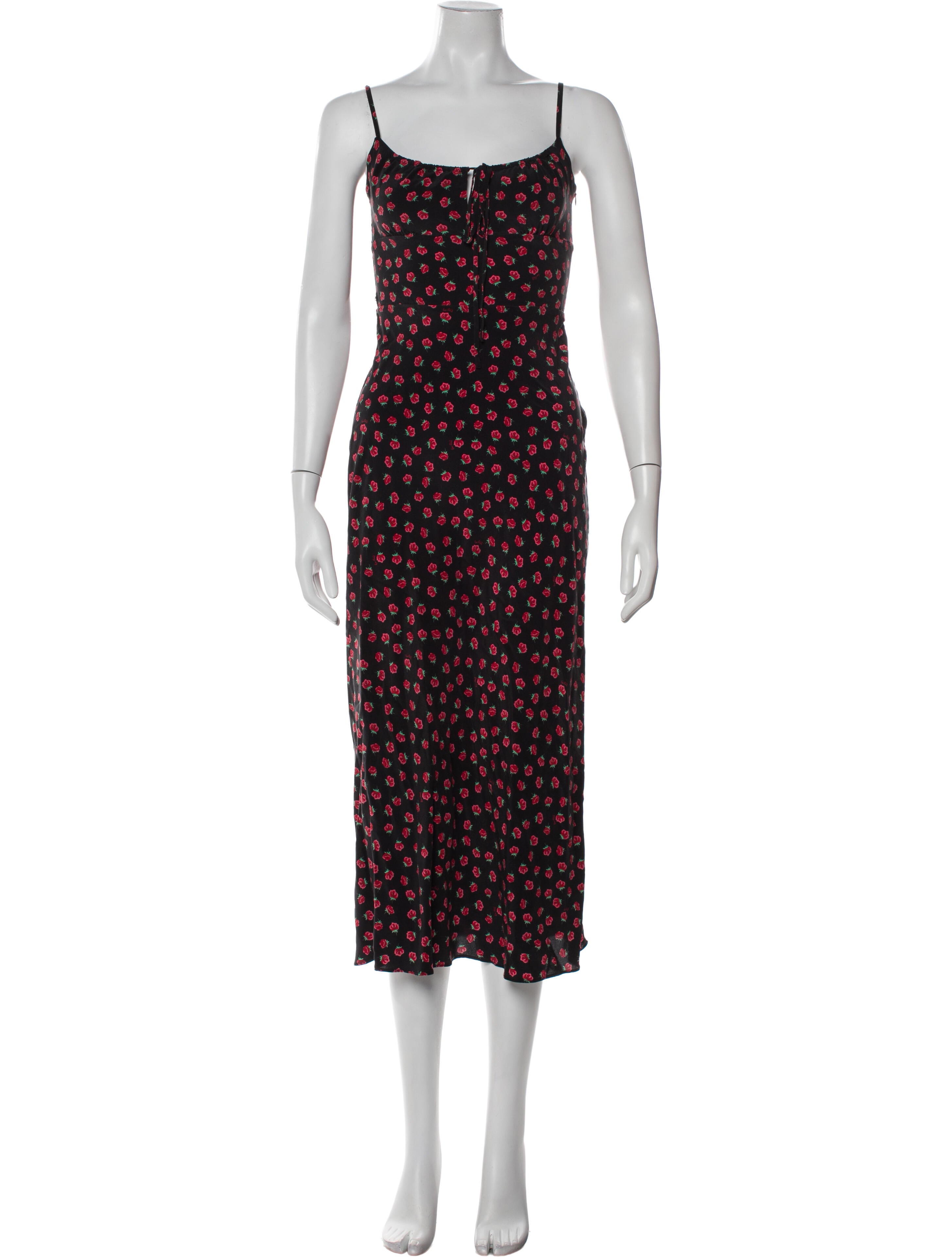 Réalisation Par Silk Midi Length Dress