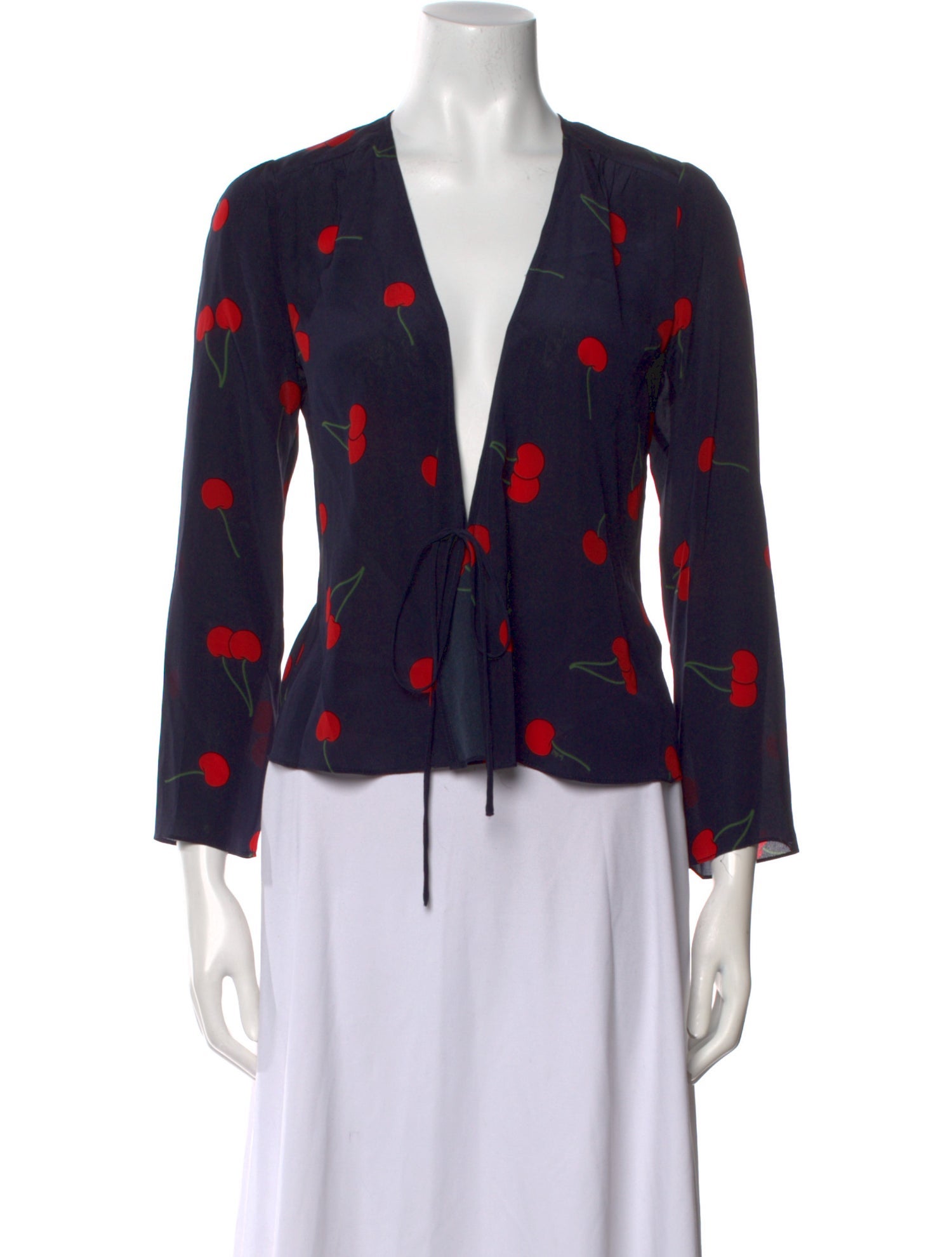 Réalisation Par Silk Printed Blouse