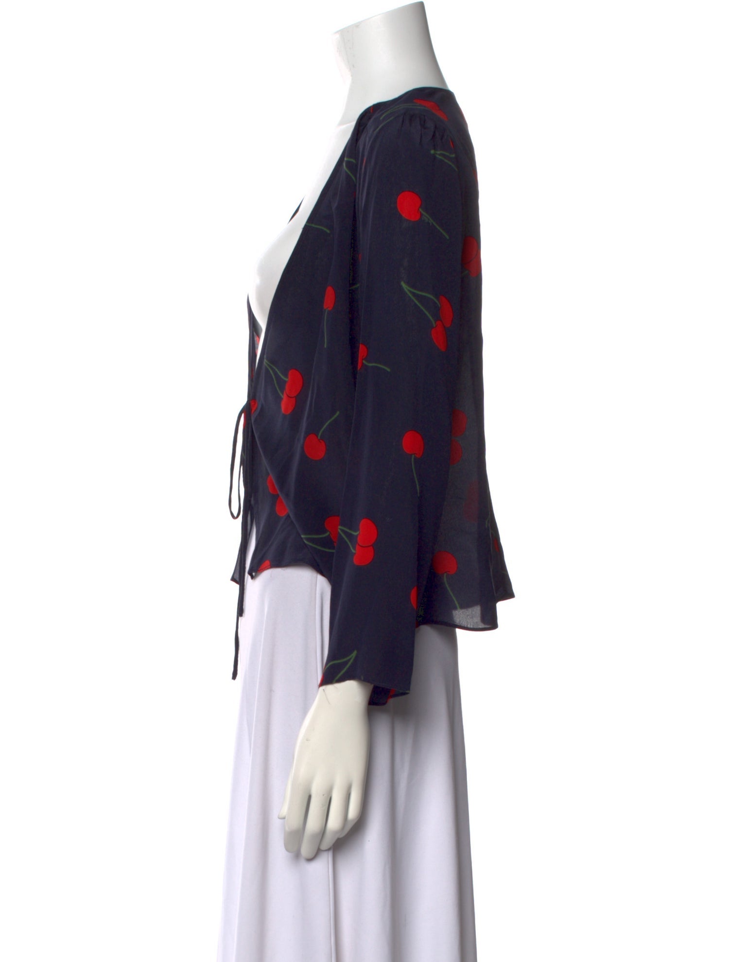 Réalisation Par Silk Printed Blouse