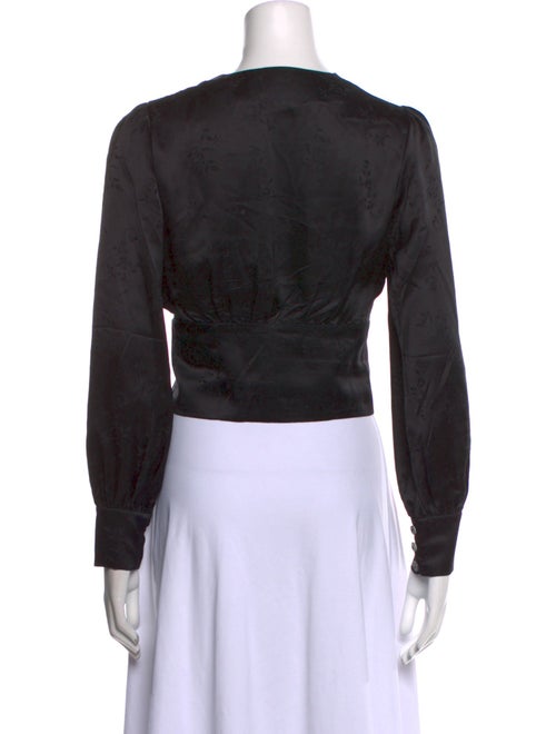 Réalisation Par Silk V-Neck Crop Top