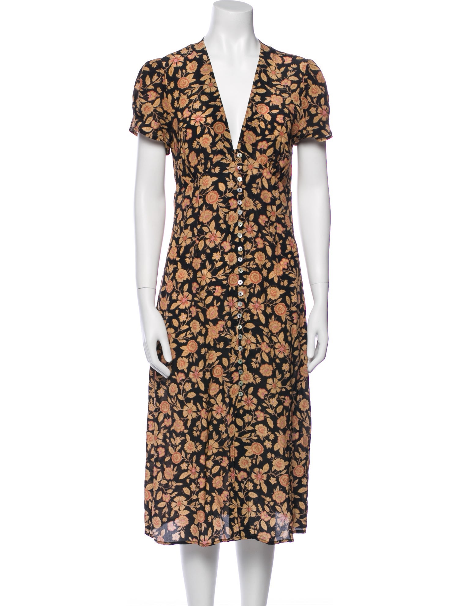 Réalisation Par Silk Midi Length Dress