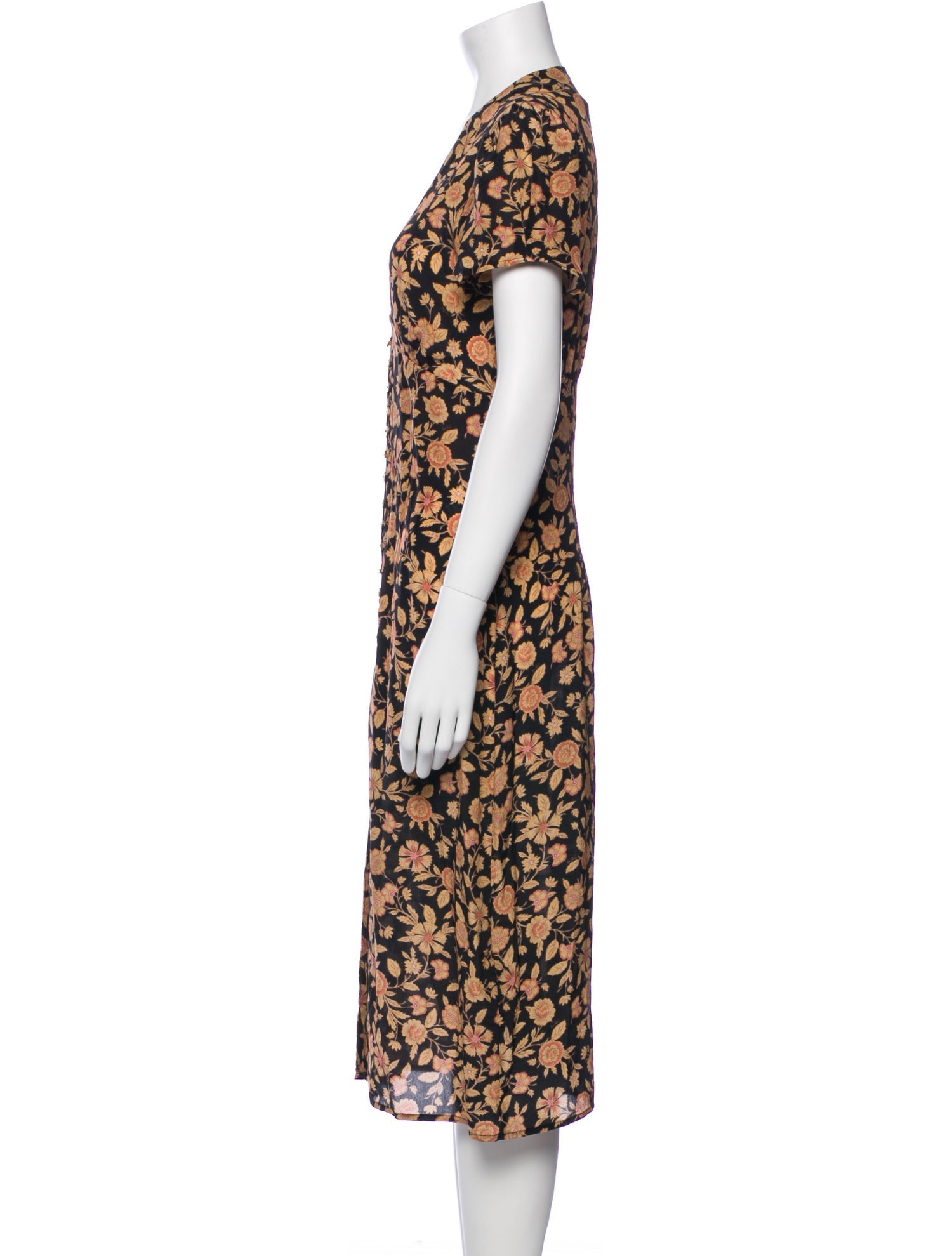 Réalisation Par Silk Midi Length Dress