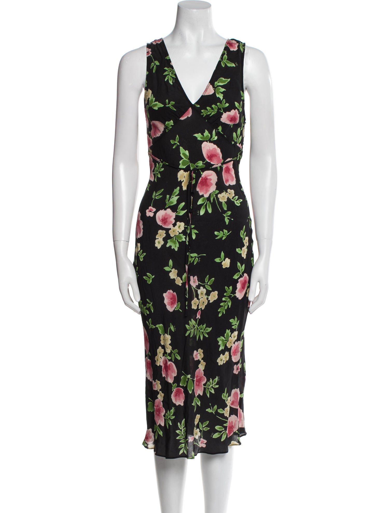 Réalisation Par Silk Midi Length Dress