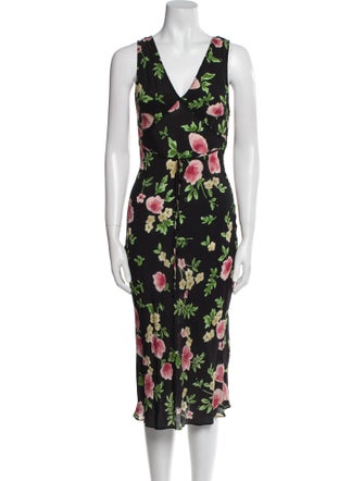 Réalisation Par Silk Midi Length Dress