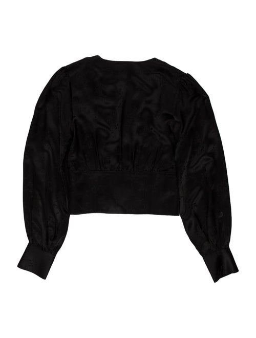 Réalisation Par Silk Strapless Crop Top