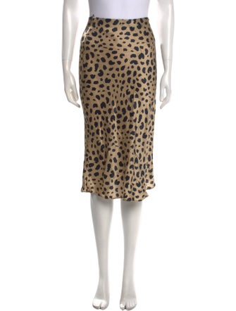 Réalisation Par Silk Knee-Length Skirt