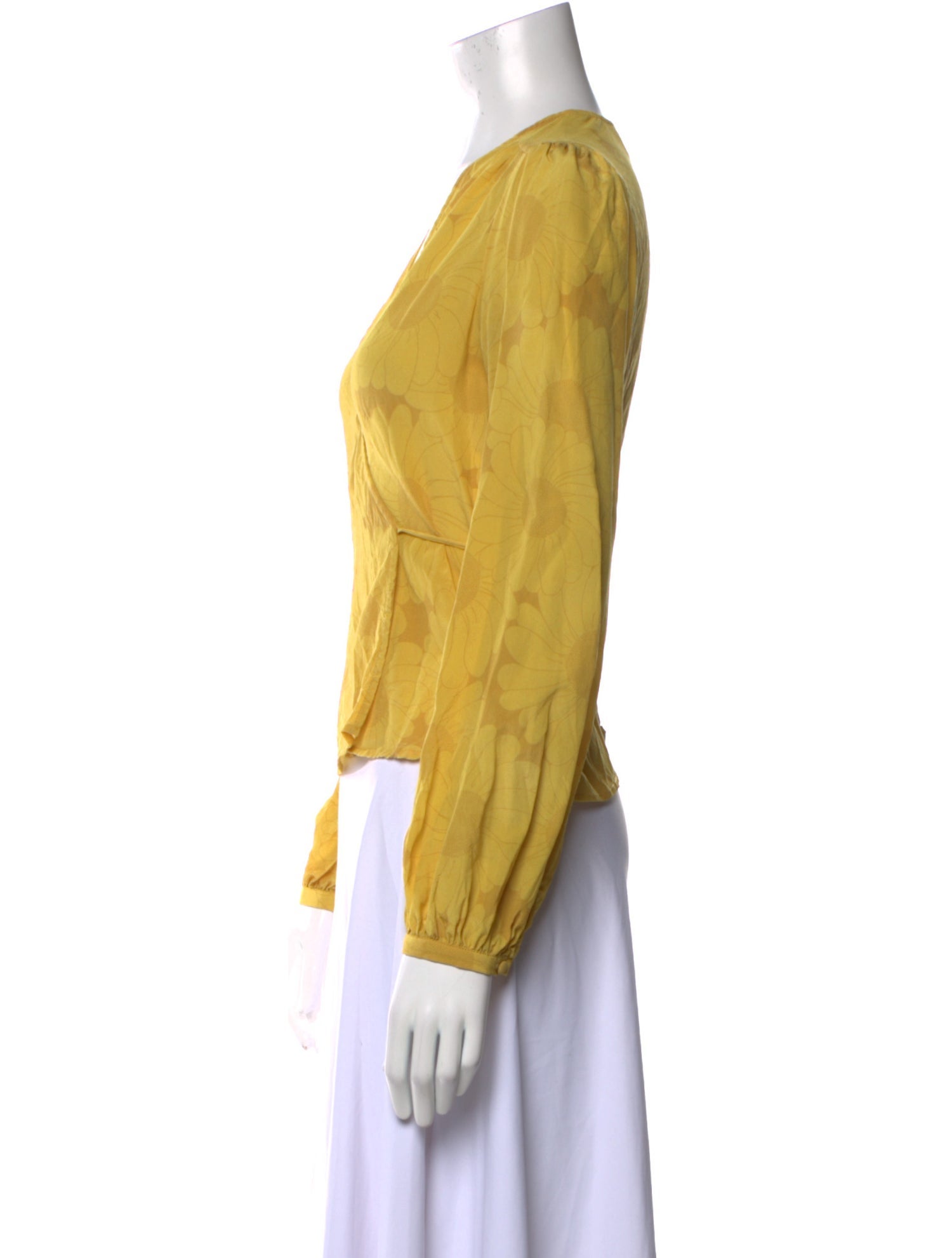 Réalisation Par Silk V-Neck Blouse