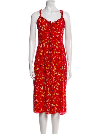 Réalisation Par Silk Midi Length Dress