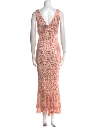 Réalisation Par Polka Dot Print Long Dress