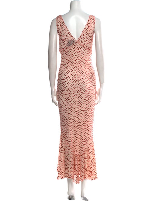 Réalisation Par Polka Dot Print Long Dress