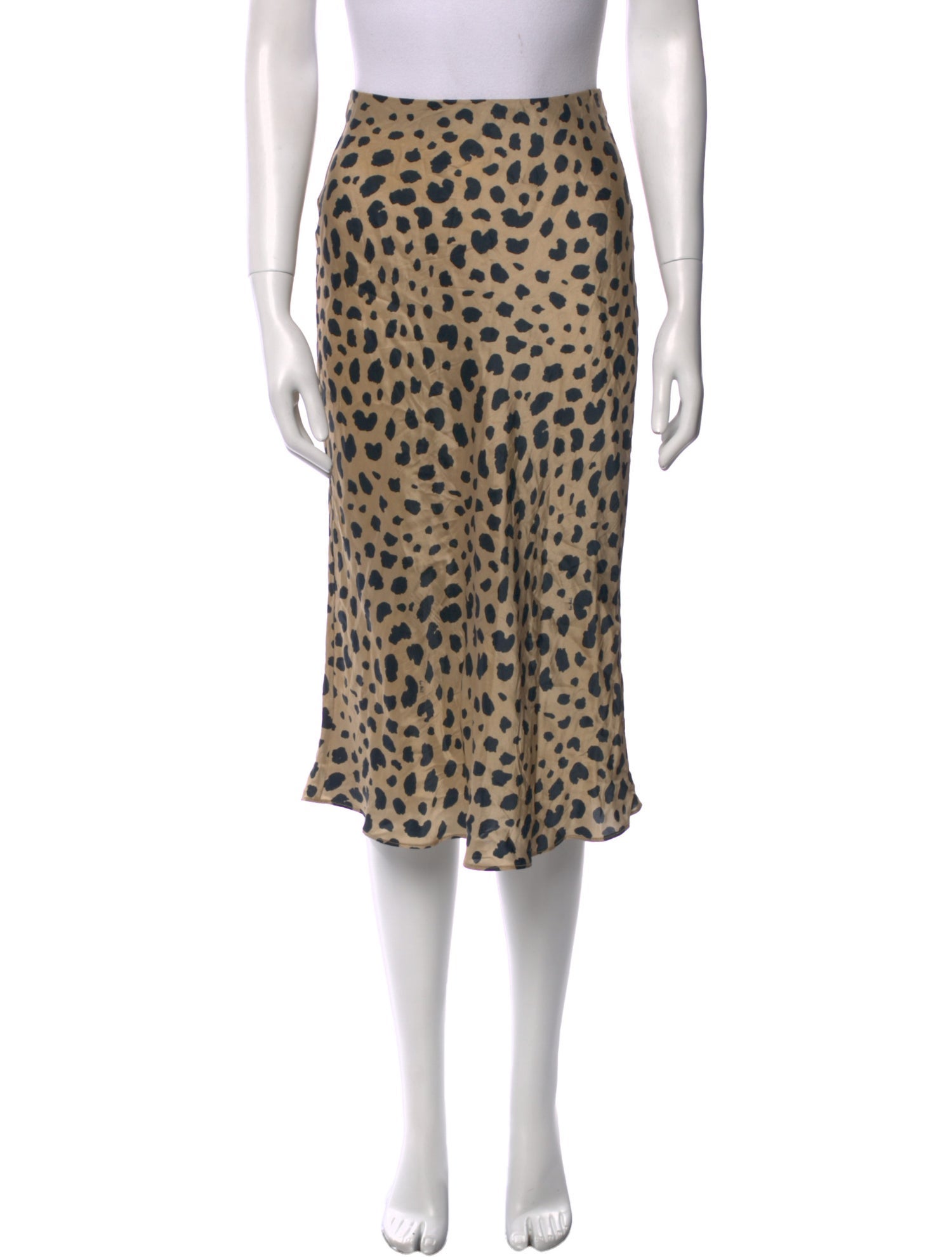 Réalisation Par Silk Knee-Length Skirt