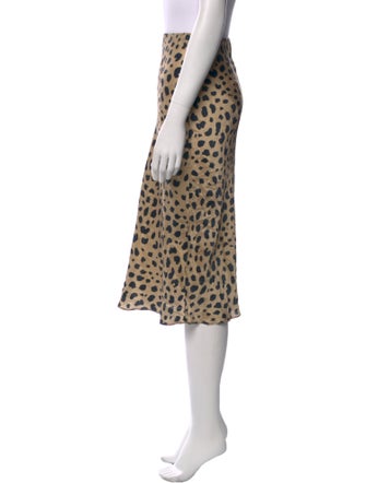 Réalisation Par Silk Knee-Length Skirt