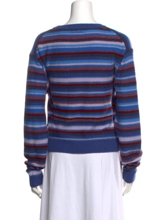 Réalisation Par Striped Scoop Neck Sweater